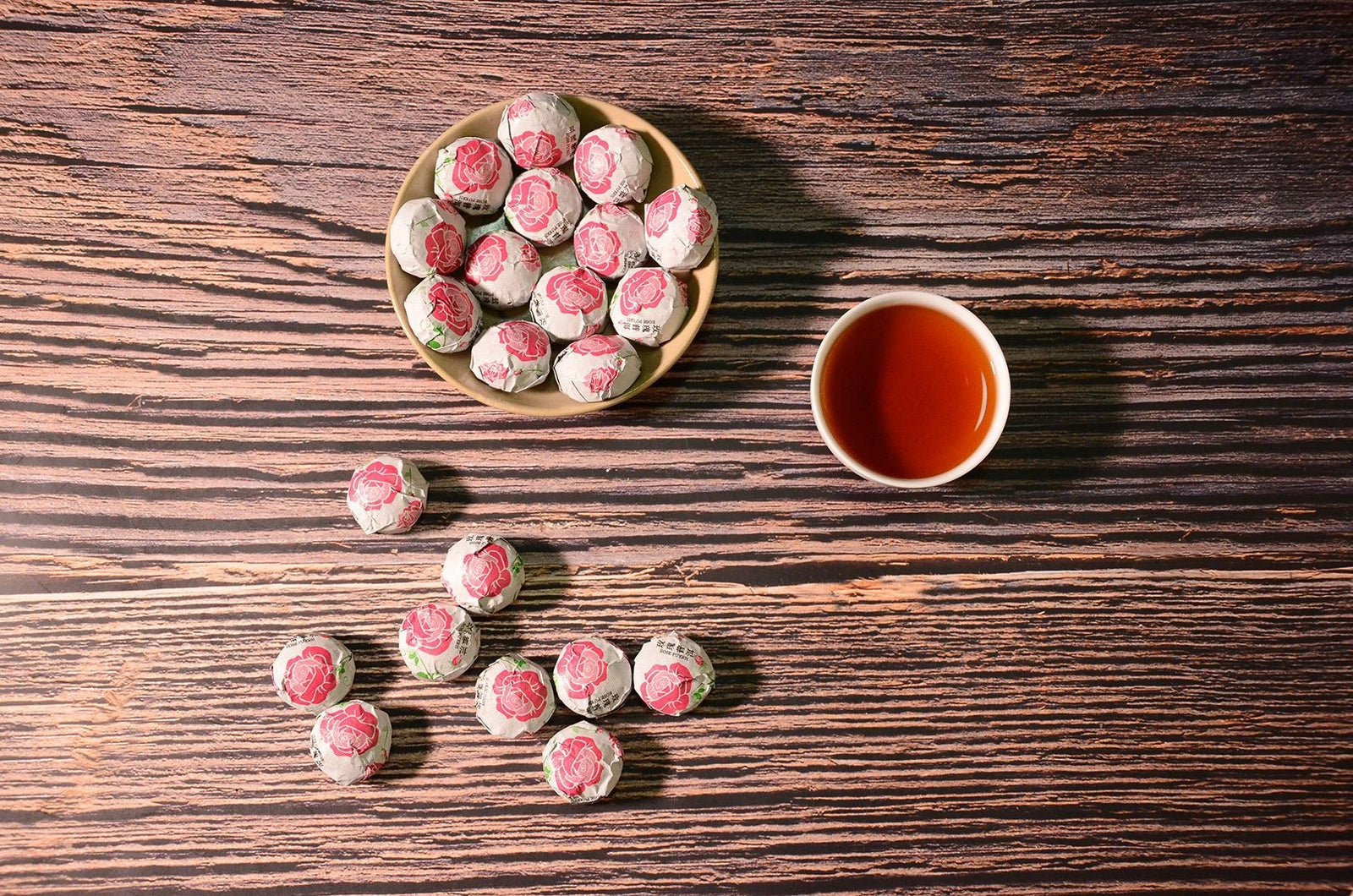 Yunnan Puer Tuo Red Rose Pu Erh Flower Flavor Mini Tuo Cha Ripe Pu'er Tea 500g
