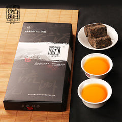 240g Hu Nan Baishaxi Instant Assorted Black Tea Brick  Anhua Dark Tea