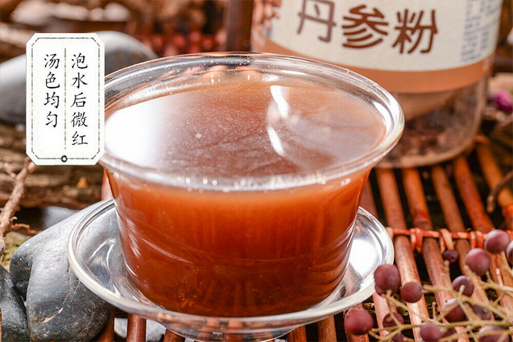 HelloYoung Natural Wild Danshen Dan Shen Root Powder Salvia Miltiorrhiza Red Sage Herb