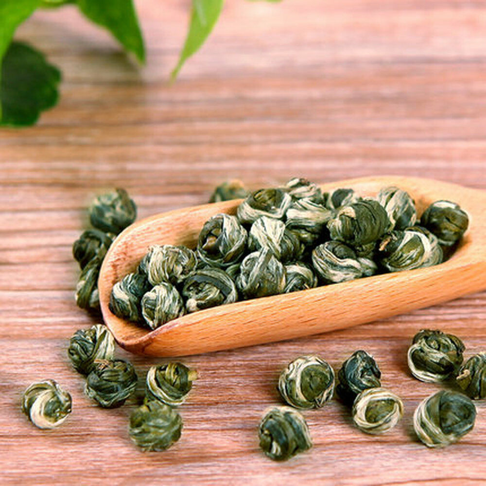 HelloYoung 50g Natural Jasmine Dragon Ball Pearl Flower Tea Green Tea Jasmine Pearl Tea
