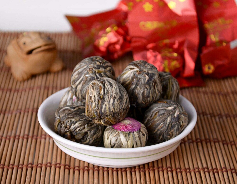 20 Pcs Blooming Tea Balls, Artistic Blossom Flowers Tea, Blooming Tea Green Tea