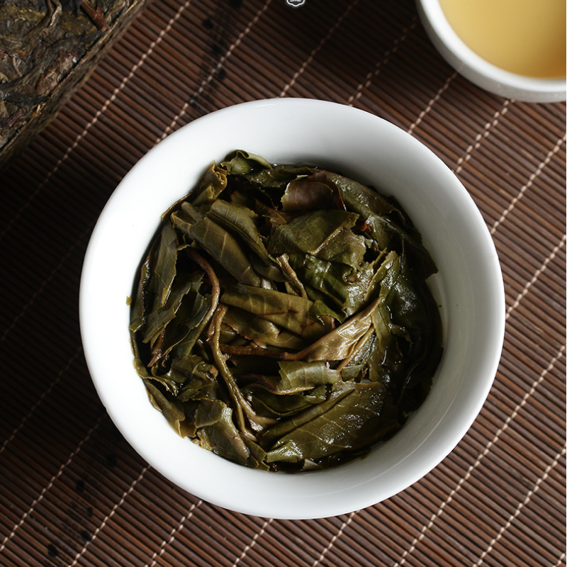 500g Premium Puerh Raw Tea Brick Golden Leaf Yunnan Pu-erh Tea Chinese Pu'er Tea