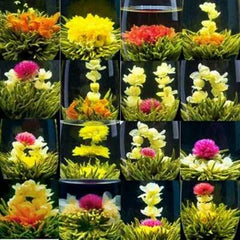 Blooming Tea Balls Blooms Chinese Green Tea 16 Type Handmade Blooming Flower Tea