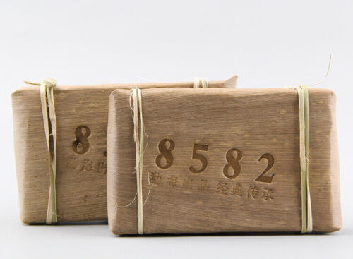 Yunnan Menghai Classical 8582  Puer Tea Brick  Old Tree Sheng Puerh 250g