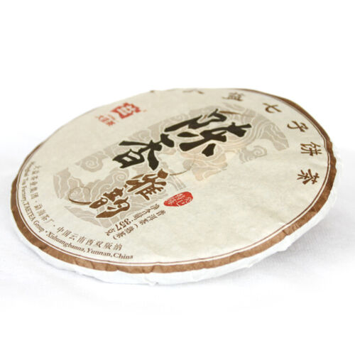 357g/12.59oz Cooked Pu-erh Puerh Tea Cake Aged Ripe Puer Aroma Menghai Dayi