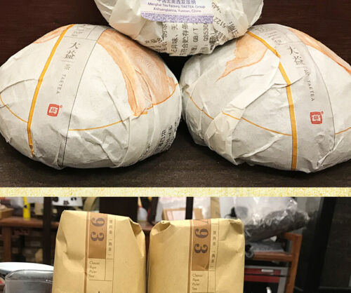 500g V93 Yunnan Menghai TAETEA Dayi Ripe Pu-erh Chinese Aged Pu'er Tea Tuo Cha