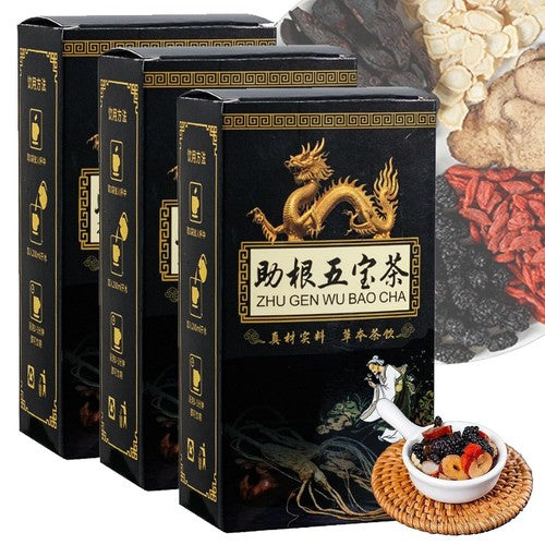 Ginseng Five Treasures Tea Kidney Zhu Gen Wu Bao Cha Wubao Bags Men’s Essentials