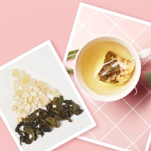 HelloYoung 3g*15bags Peach Oolong Tea Top Hot Cold Brew Tea Fruit Tea茶里蜜桃乌龙茶花果茶水果茶白桃乌龙茶叶冷泡茶