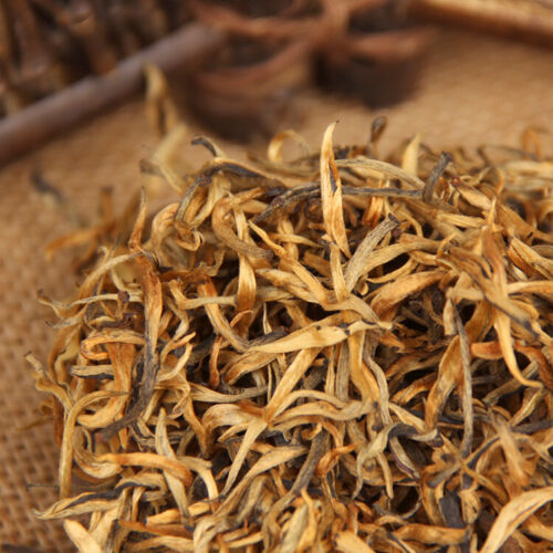HelloYoung 70g Chinese Black Tea Dian Hong Natural Tea Dianhong Gold Bud Red Rhyme Jin Ya
