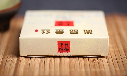 100g Xiaguan Puer Tea, Gold Silk Pu-erh Tea Brick