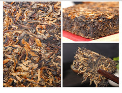HelloYoung TeaDr. Pu'er Tea Yunnan Black Tea Ancient Tree Dian Hong Brick DianHong 250g