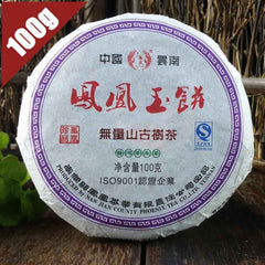 HelloYoung /Wuliang Mountain Old Tree Raw Pu-erh Tea Phoenix Jade Cake 100g